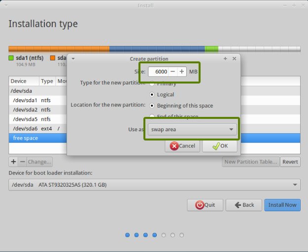 Create Swap Partition