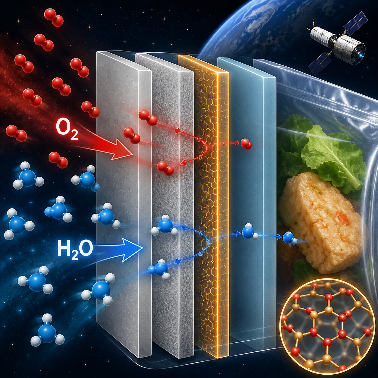 Thumbnail for Coupled O₂/H₂O Diffusion Modelling of AlOx-Based Multilayer Food Packaging for Long-Duration Space Mission Shelf-Life Prediction